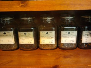 Just some of the huge tea wall.