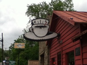 The sign out front...